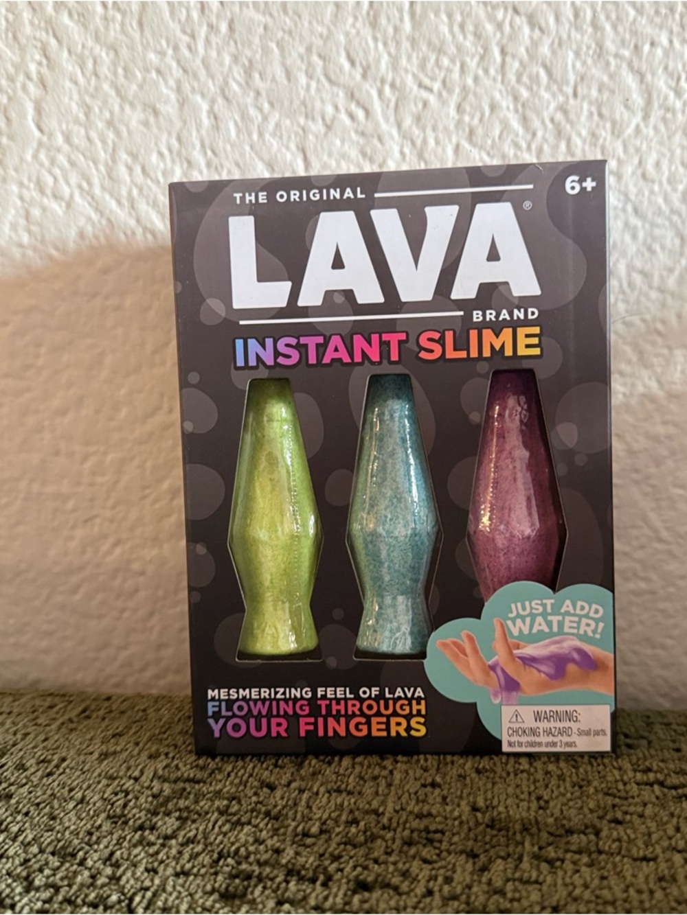 LAVA Knee Doh Instant Slime 3-Pack - Green, Blue, Pink